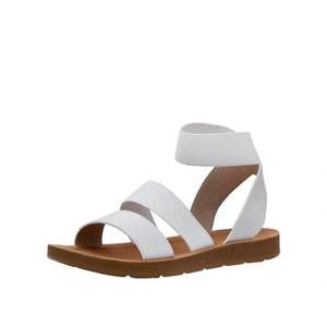 NEW CUSHIONAIRE women's indego stretch sandal in white